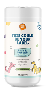 Facial & Tear Stain Cleansing Wipes for Private Label